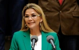 Jeanine Anez, alors présidente par intérim de Bolivie, à La Paz, le 22 janvier 2020