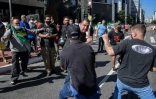 Heurts entre partisans et opposants au président brésilien Jair Bolsonaro, le 31 mai 2020 à Sao Paulo