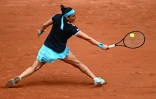 Ons Jabeur opposée à Magda Linette à Roland-Garros, le 22 mai 2022 
