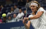 Alexander Zverev face à Darian King à l'US Open à New York, le 28 août 2017