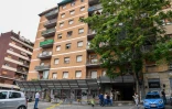 L'immeuble où un nouveau foyer de Covid-19 a été détecté, le 13 juin 2020 à Rome
