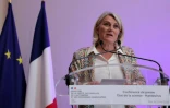 La ministre de la Santé, Stéphanie Rist, lors d'une conférence de presse faisant le point sur la situation concernant l'hantavirus, le 12 mai 2026 à Paris