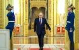 Photo diffusée par l'agence d'Etat russe Sputnik du président russe Vladimir Poutine au Kremlin, le 23 juin 2025 à Moscou