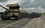 Un char russe T-72 à Soudja, dans la région russe de Koursk, le 8 août 2024