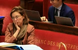 La ministre des Comptes publics Amélie de Montchalin à l'Assemblée nationale, à Paris, le 18 novembre 2025