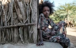 Une enfant dans le village de Bisober, au Tigré en Ethiopie, le 9 décembre 2020.