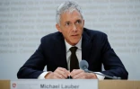 Le procureur suisse Michael Lauber en conférence de presse, à Berne, le 10 mai 2019