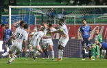 Les Troyens encaissent un but face à Angers, le 2 avril 2016 au Stade del'Aube