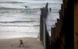 Le mur entre la frontière américaine et mexicaine à Tijuana, le 14 février 2017