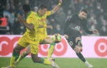 L'attaquant argentin du Paris Saint-Germain, Lionel Messi marque son 1er but en Ligue 1 face à Nantes, lors de la 14e journée, le 20 novembre 2021 au Parc des Princes