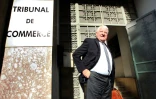 Le Fondateur et ex-patron de Spanghero, Laurent Spanghero, à son arrivée au Tribunal de Commerce de Perpignan le 4 juin  2014