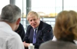 Le Premier ministre britannique Boris Johnson lors d'une réunion de son cabinet à Sunderland (Angleterre) le 31 janvier 2020