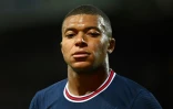 L'attaquant du PSG Kylian Mbappé contre Brest, le 20 août 2021 au Stade Francis-Le Blé