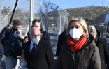 Valérie Pécresse, candidate LR à la présidentielle de 2022 visite le camp de migrants de Samos en Grèce le 15 janvier 2022
