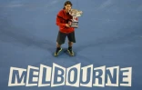 Rafael Nadal sacré à l'Open d'Australie, le 2 février 2009 Melbourne 