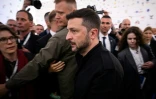 Le président ukrainien Volodymyr Zelensky à Tirana le 16 mai 2025