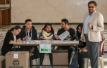 Ivan Marquez du parti Farc vote lors des élections législatives, le 11 mars 2018 à Bogota, en Colombie