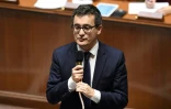 Gérald Darmanin, ministre de l'Action et des Comptes publics, à l'Assemblée nationale à Paris le 31 janvier 2018