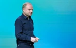 Le PDG de l'équipementier finlandais Nokia, Pekka Lundmark,  au Salon mondial du mobile (MWC) le 28 février 2023 à Barcelone