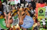 Marche en faveur d'engagements fermes contre le réchauffement climatique le 29 novembre 2015 à Londres 
