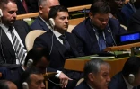 Le président ukrainien Volodymyr Zelensky à l'Assemblée générale de l'ONU à New York mardi