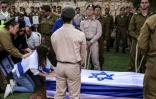Funérailles d'un soldat franco-israélien, Eli Valentin Ghenassia, tué pendant l'attaque du Hamas, le 12 octobre 2023 au cimetière du mont Herzl à Jérusalem