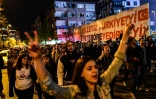 Les partisans du "non" au référendum le 16 avril 2017 à Istanbul en Turquie