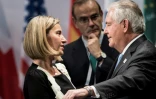 Federica Mogherini et le secrétaire américain au Trésor Rex W Tillerson le 16 février 2017 à Bonn