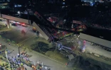 Effondrement d'un pont du métro aérien au passage d'une rame, le 3 mai  2021 à Mexico