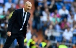Zinedine Zidane le 1er octobre 2019 lors du match entre le Real Madrid et le Club Brugge au stade Santiago Bernabeu Ă Madrid. (Archives)
