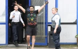 Jawad Bendaoud à la sortie du tribunal de Bobigny le 25 avril 2018 