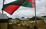 Un campement qui pourrait être proposé comme hébergement aux combattants de Wagner, dans la région de Mogilev, le 7 juillet 2023 au Bélarus