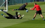 Le gardien parisien Sergio Rico lors d'une séance d'entraînement au Camp des Loges, le 13 septembre 2019