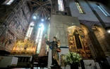 Vue intérieure de la basilique Santa Croce à Florence, le 12 juin 2026 en Italie