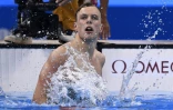 L'Australien Kyle Chalmers après sa victoire dans le 100m libre le 10 août 2016 à Rio