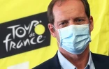 Le directeur du Tour de France Christian Prudhomme lors d'une conférence de presse, le 19 août 2020 à Nice
