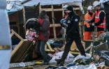 Démantèlement de la "Jungle" sous haute sécurité policière le 2 mars 2016 à Calais
