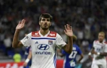 Le milieu de terrain de Lyon Martin Terrier buteur lors de la victoire à domicile face à Strasbourg 2-0 le 24 août 2018