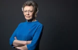 Françoise Barré-Sinoussi, présidente de Sidaction, pose à Paris le 16 novembre 2021