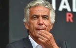 Le président de l'OGC Nice Jean-Pierre Rivère lors du déplacement de son équipe à Rennes, le 1er septembre 2019 au Roazhon Park