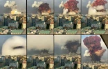 Images UGC filmées d'un bâtiment de bureaux montre l'explosion du 4 août 2020 au port Beyrouth, qui a tué plus de 200 personnes, défiguré la capitale libanaise et profondément traumatisé toute une nation
