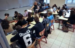 Des lycéens en classe le 4 septembre 2012 à Nantes