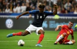 L(attaquant de la France Kingsley Coman buteur lors de la victoire 3-0 sur l'Andorre en qualification de l'Euro 2020 le 10 septembre 2019 au Stade de France