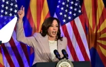 La vice-présidente américaine Kamala Harris, à Tucson en Arizona, aux Etats-Unis le 12 avril 2024