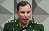 Le lieutenant-colonel brésilien Mauro Cid, le 11 juillet 2023 à Brasilia