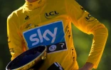 Bradley Wiggins après sa victoire dans le Tour de France, le 22 juillet 2012 à Paris