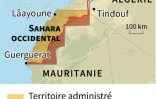 Carte du Sahara occidental