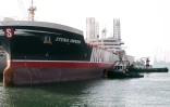 Le pétrolier suédois battant pavillon britannique, le Stena Impero, libéré par l'Iran est arrivé au port Rachid de Dubaï, le 28 septembre 2019