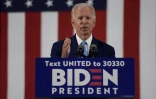 Joe Biden lors d'un meeting de campagne, le 30 juin 2020 à Wilmington, dans le Delaware