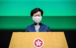 La cheffe de l'exécutif hongkongais Carrie Lam lors d'une conférence de presse, le 9 juin 2020